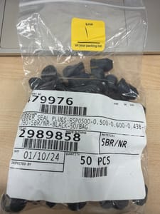 Rubber Seal Plug RSP0500 (0.500-0.600-0.438, black)