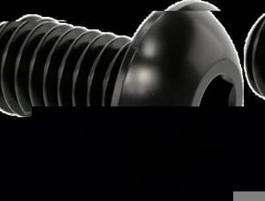 M4 x 8mm Button Head Cap Screw, Class 10.9, Black Oxide