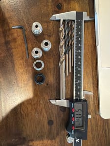 Drill Bit Set with Depth Stop Collars & Allen Key