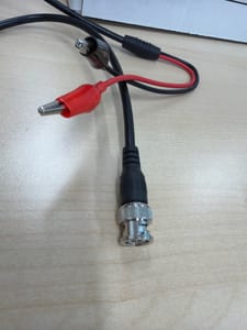 BNC Male to Alligator Clip Test Lead (Red/Black)