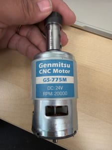 Genmitsu GS-775M CNC Spindle Motor (24V DC, 20000 RPM, ER11-5mm)