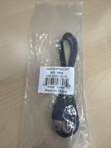 Monoprice USB-A to Mini-B 5-pin Cable, 3 ft (PID 3896)
