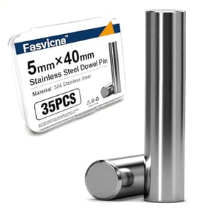 Fasvicna M5 Dowel Pins 5x40mm Stainless (35-Pack)