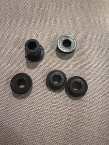 Plastic hex-bore fittings