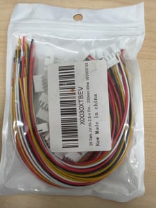 JST-XH 2.5mm 4-Pin Connector + 200mm Wire Sets (20-pack)