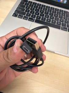 USB-A to Micro-USB Cable (~2-3 ft, black)