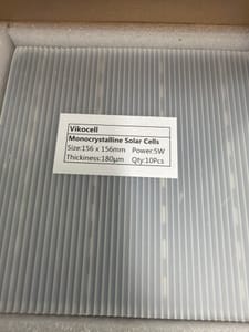 Vikocell Monocrystalline Solar Cell (156x156mm, 5W)