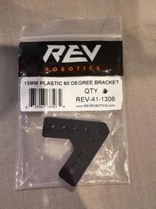 REV Robotics 15mm Plastic 60 Degree Bracket (REV-41-1306)