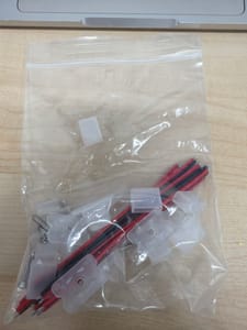 LED Strip Mounting Clips + Lead Wires + Screws Kit