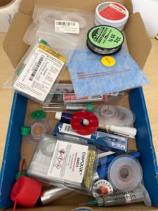 Soldering / Rework Supplies Assortment (bin lot)