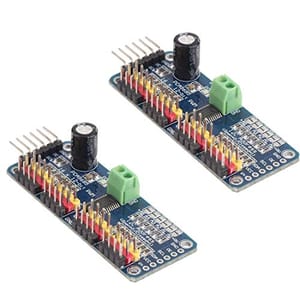 HiLetgo PCA9685 16-Ch 12-Bit PWM Servo Driver (I2C, 2-Pack)