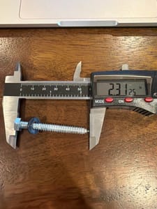 Hex-Head Bolt with Nut & Washer (~2.3125" length)