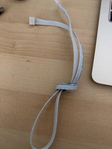 4-Pin JST XH Flat Ribbon Cable, White (~1m)