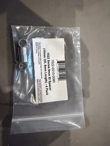 goBILDA 1522 Series 8mm ID Spacer (10mm OD, 8mm Length) - 4 Pack (1522-0010-0080)