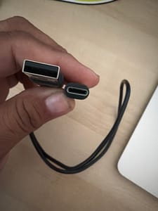 USB-A to USB-C Cable ~0.5m Black