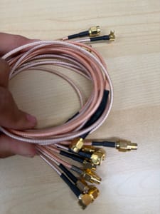 SMA RF Coax Pigtail Cables (RG316/RG178, assorted SMA ends, lot)