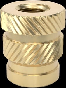 M3 x 8mm Brass Knurled Insert Nut