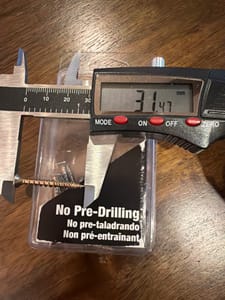 Self-Drilling Screws (~32mm, No Pre-Drilling)