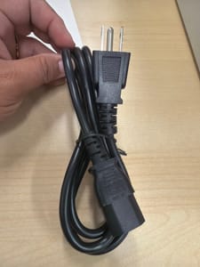 Power Cord — NEMA 5-15P to IEC C13, Black