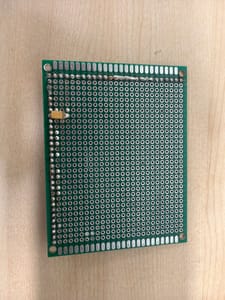 Perfboard 7x9cm (used, partial soldering)