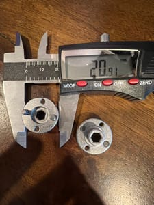 REV Hex Hub (~20.91mm OD)
