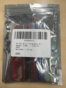 Breakable Male Pin Header Strip, 2.54mm, 1×40 (Assorted Colors)