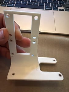 White 3D Print - Slotted Mounting Frame / Faceplate Bracket