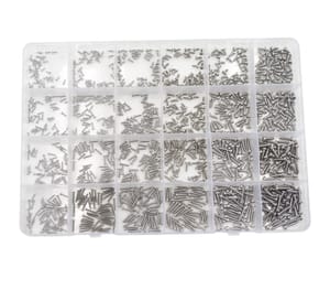 HVAZI M1-M2 Phillips Pan Head Self-Tapping Micro Screw Kit (1200 pcs, 304 SS)