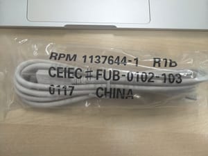 USB Cable RPM 1137644-1 (FUB-0102-103)